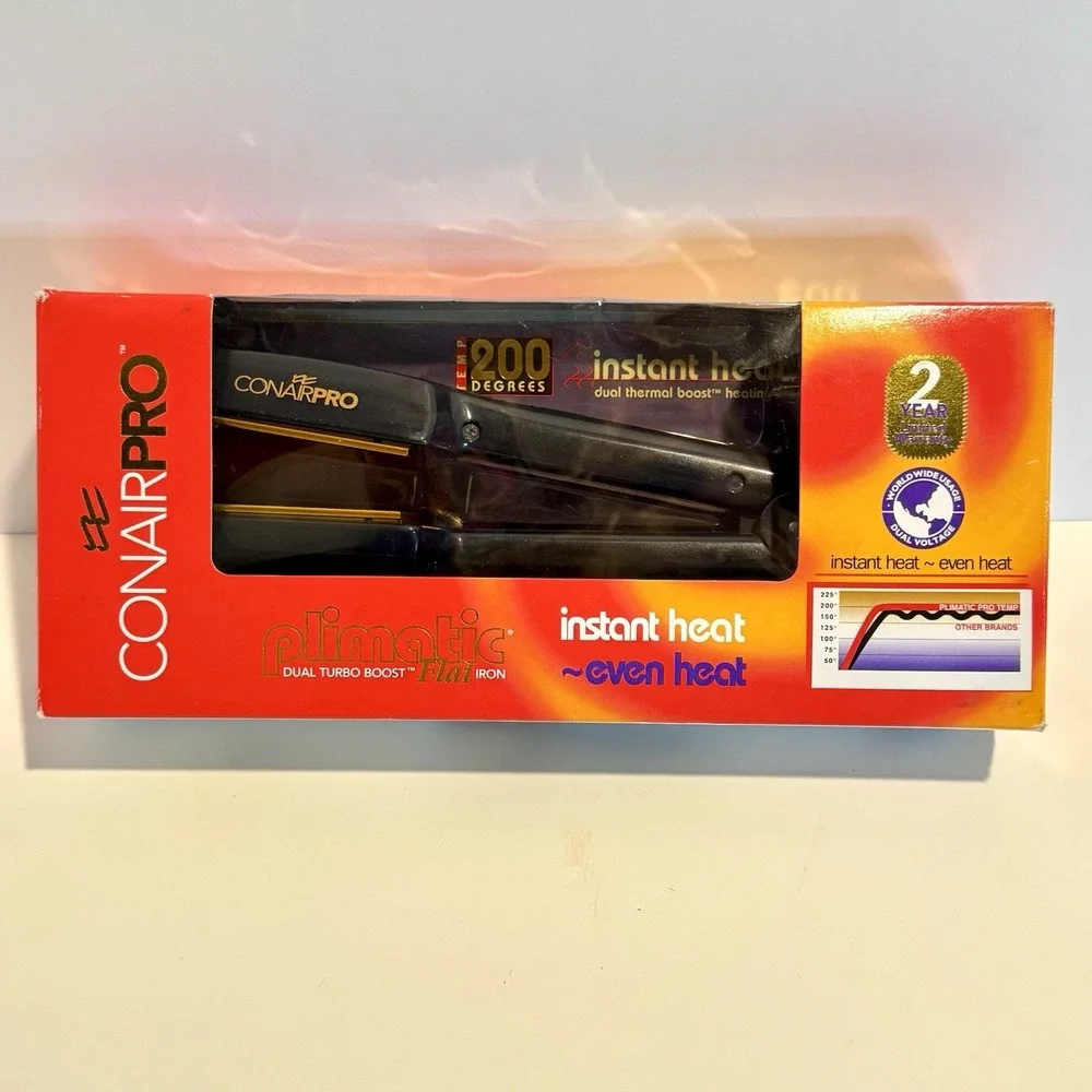 ConairPro‎ Plimatic Instant Heat Dual Thermal Boost Straightener Flat Iron